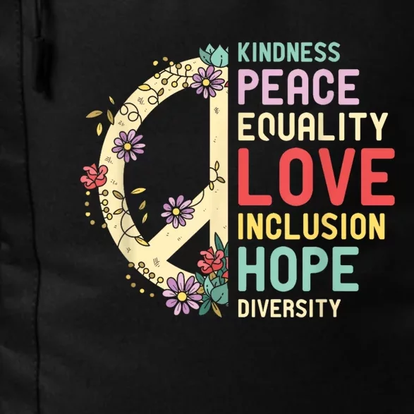 Human Rights Kindness Peace Equality Inclusion Diversity Daily Commute Backpack