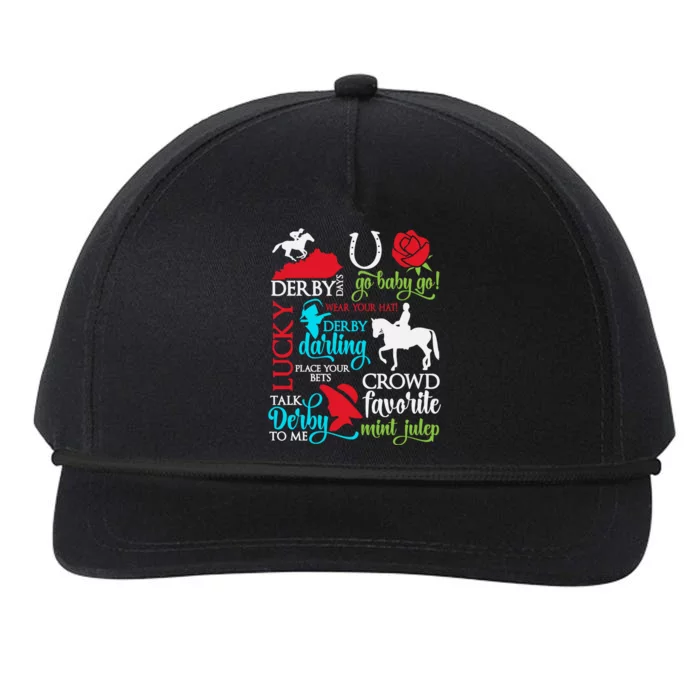 Horse Racing Kentucky Crowd Favorite Derby Snapback Five-Panel Rope Hat