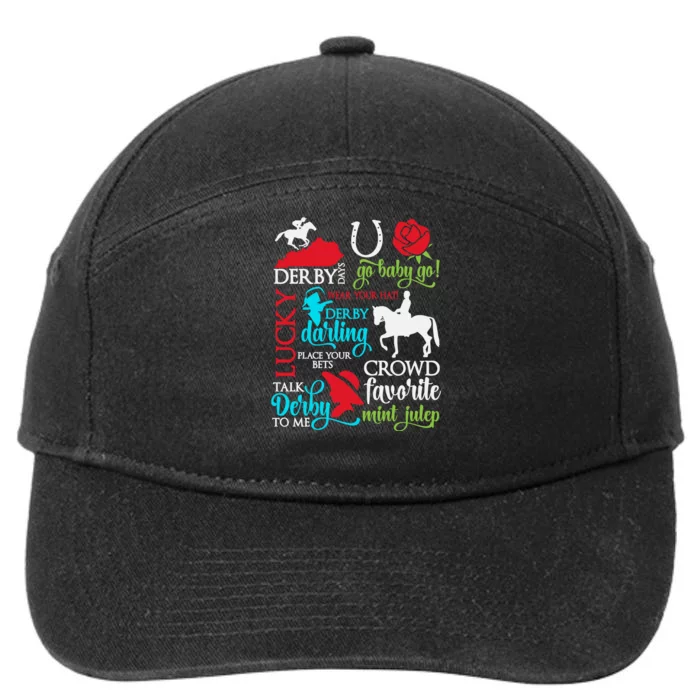 Horse Racing Kentucky Crowd Favorite Derby 7-Panel Snapback Hat