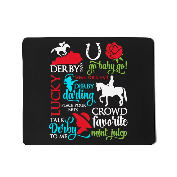 Horse Racing Kentucky Crowd Favorite Derby Mousepad