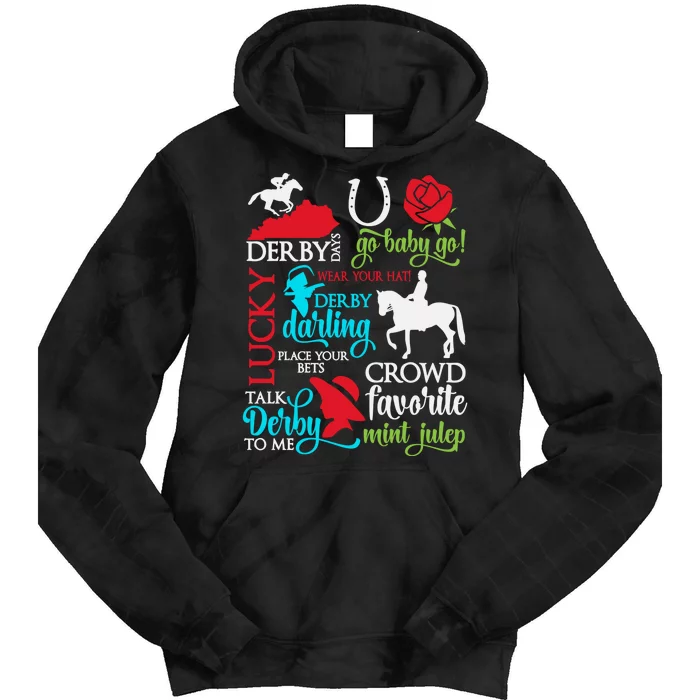 Horse Racing Kentucky Crowd Favorite Derby Tie Dye Hoodie