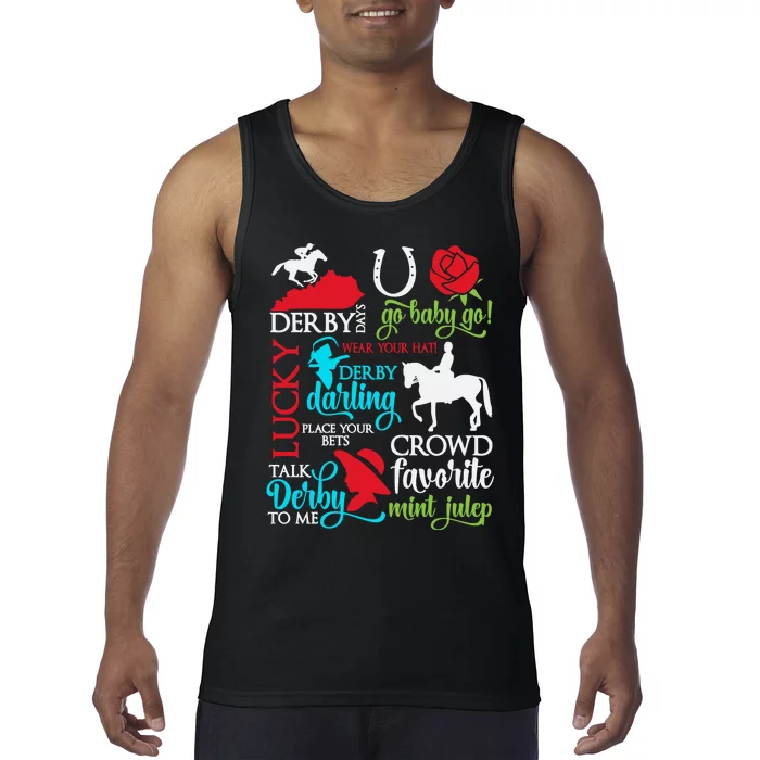 Horse Racing Kentucky Crowd Favorite Derby Tank Top