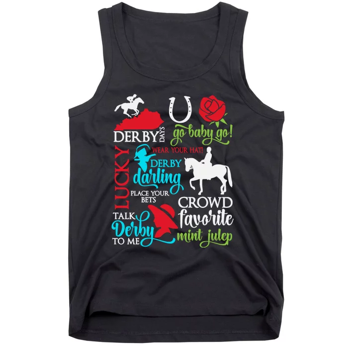 Horse Racing Kentucky Crowd Favorite Derby Tank Top