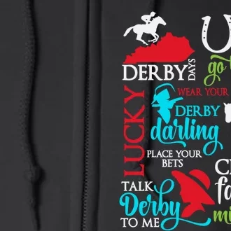 Horse Racing Kentucky Crowd Favorite Derby Full Zip Hoodie