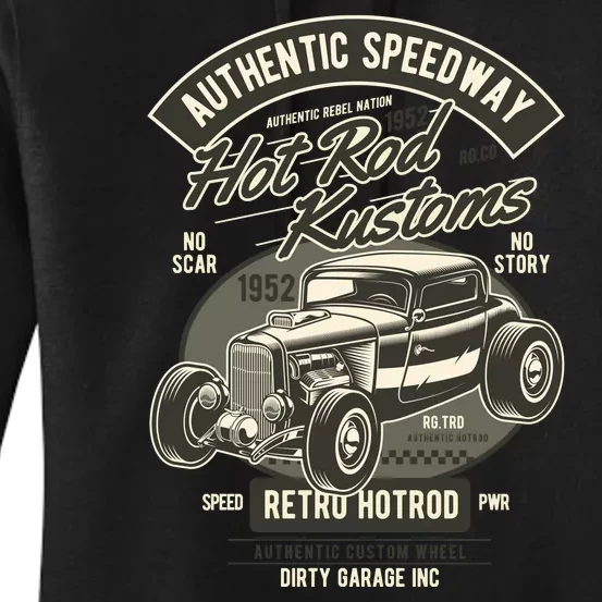 Hot Rod Kustoms Speedway Women's Pullover Hoodie