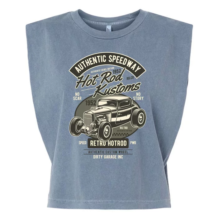 Hot Rod Kustoms Speedway Garment-Dyed Women's Muscle Tee