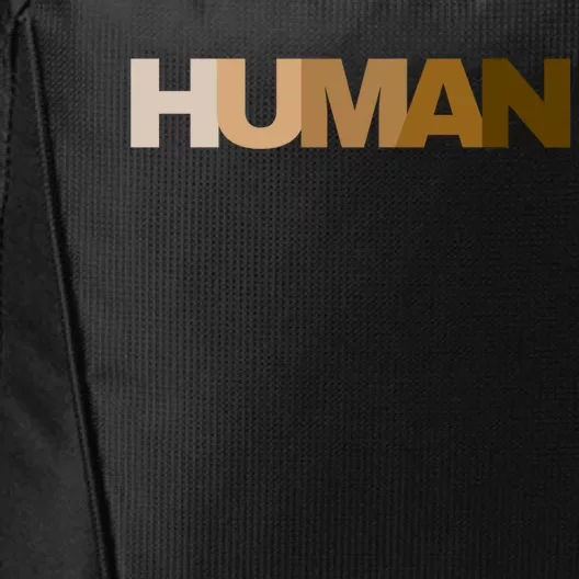 Human Rights Kindness Peace Equality Inclusion Melanin Love Gift City Backpack