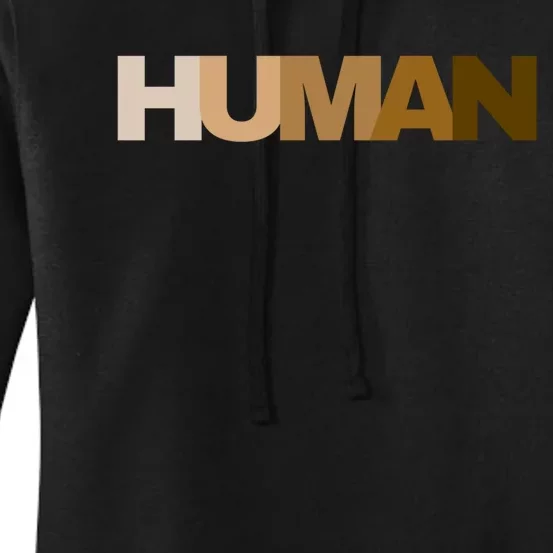 Human Rights Kindness Peace Equality Inclusion Melanin Love Gift Women's Pullover Hoodie