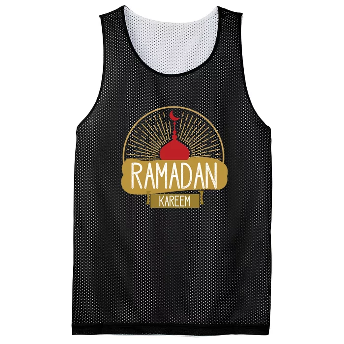 Happy Ramadan Kareem Gift Ramadan Mubarak Mesh Reversible Basketball Jersey Tank