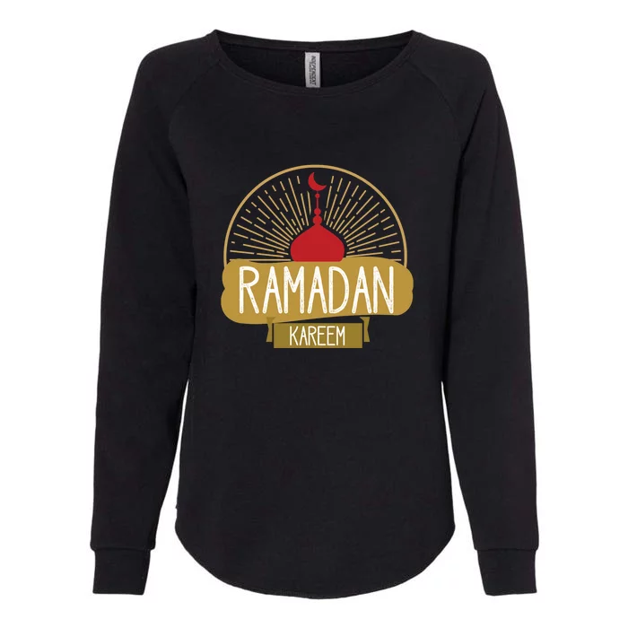 Happy Ramadan Kareem Gift Ramadan Mubarak Womens California Wash Sweatshirt