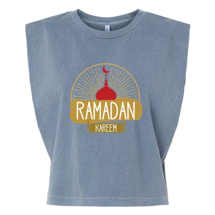 Happy Ramadan Kareem Gift Ramadan Mubarak Garment-Dyed Women's Muscle Tee