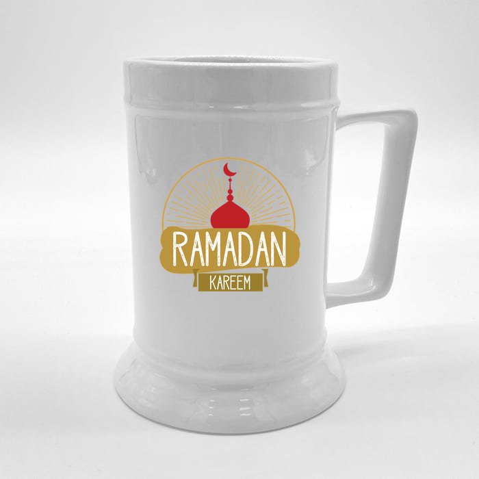 Happy Ramadan Kareem Gift Ramadan Mubarak Front & Back Beer Stein