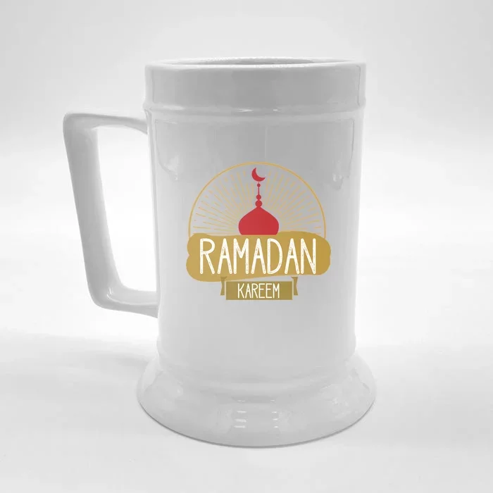 Happy Ramadan Kareem Gift Ramadan Mubarak Front & Back Beer Stein