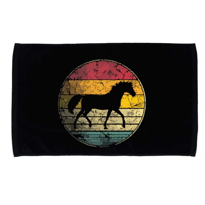 Horse Riding Love Equestrian Vintage Distressed Retro Microfiber Hand Towel