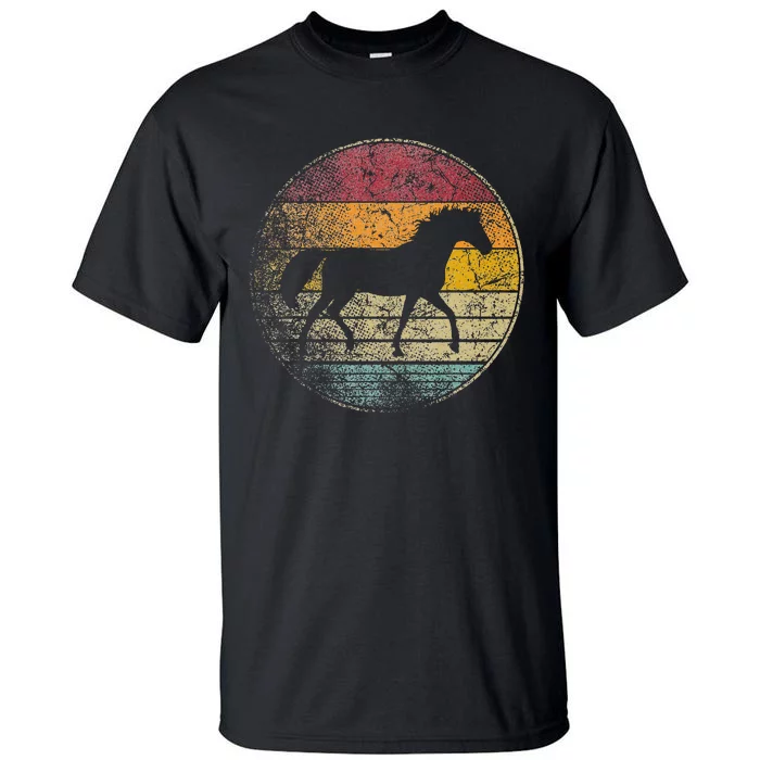 Horse Riding Love Equestrian Vintage Distressed Retro Tall T-Shirt