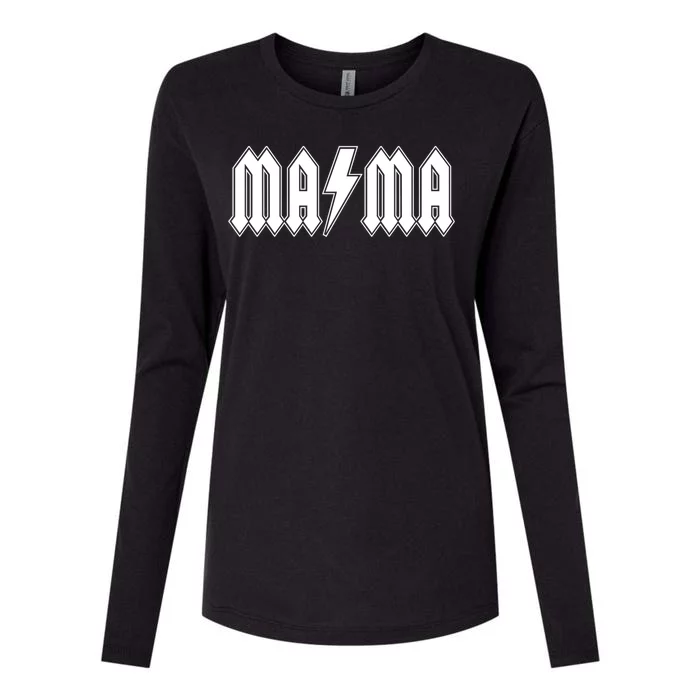 Hard Rock Mama Lightning Bolt Womens Cotton Relaxed Long Sleeve T-Shirt