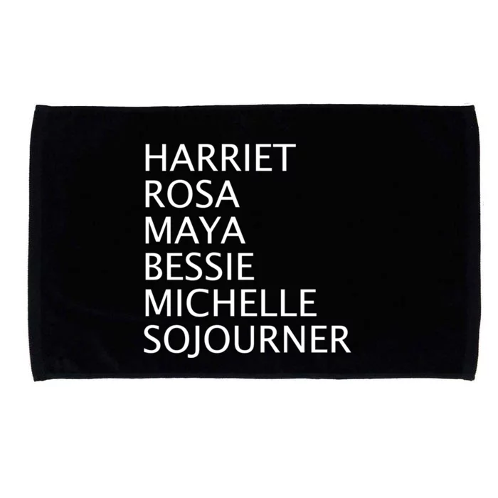 Harriet Rosa Maya Bessie Michelle Sojourner Black History Gift Microfiber Hand Towel