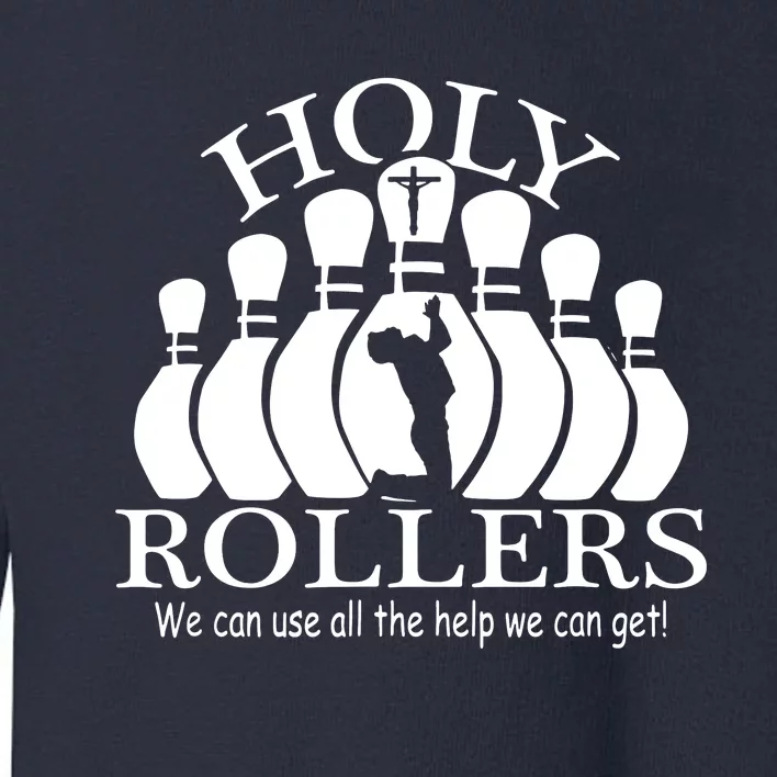 Holy Rollers Matching Bowling Team Toddler Sweatshirt