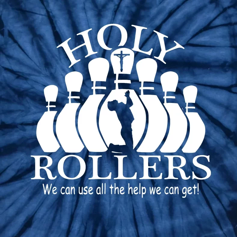 Holy Rollers Matching Bowling Team Tie-Dye T-Shirt