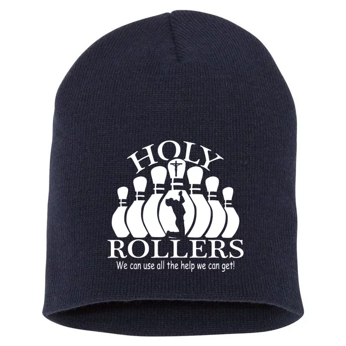 Holy Rollers Matching Bowling Team Short Acrylic Beanie