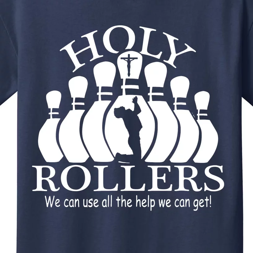 Holy Rollers Matching Bowling Team Kids T-Shirt