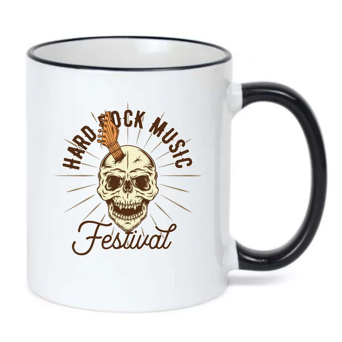 Hard Rock Music Festival Black Color Changing Mug