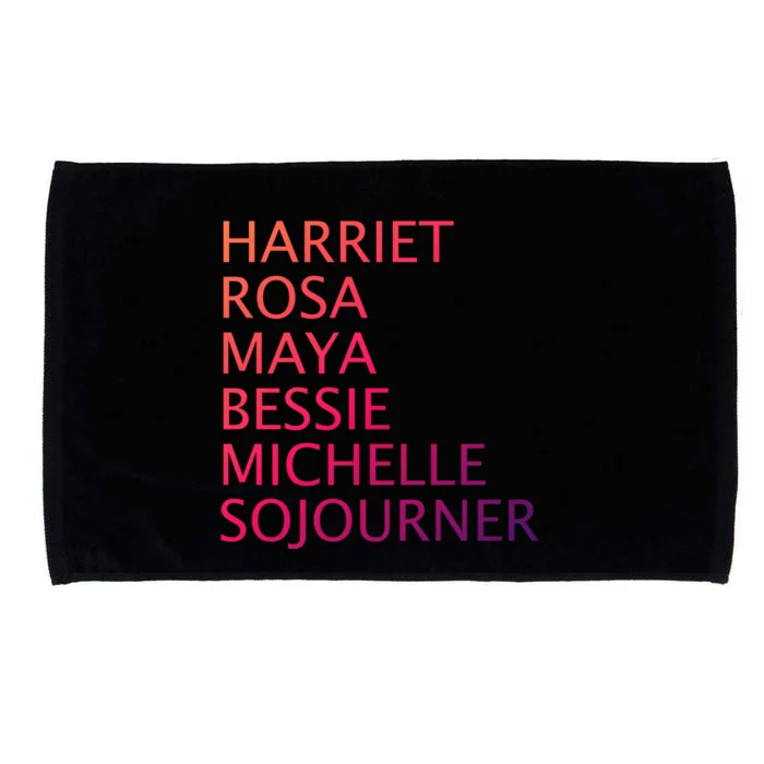 Harriet Rosa Maya Bessie Michelle Sojourner Black History Gift Microfiber Hand Towel