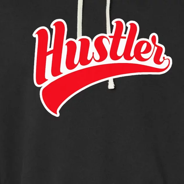 Hustler Red Money Lover Hustling Entrepreneur Hustle Garment-Dyed Fleece Hoodie