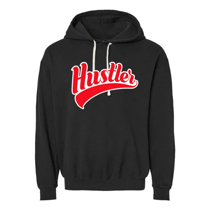 Hustler Red Money Lover Hustling Entrepreneur Hustle Garment-Dyed Fleece Hoodie