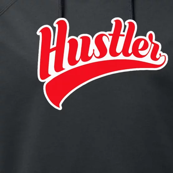 Hustler Red Money Lover Hustling Entrepreneur Hustle Performance Fleece Hoodie