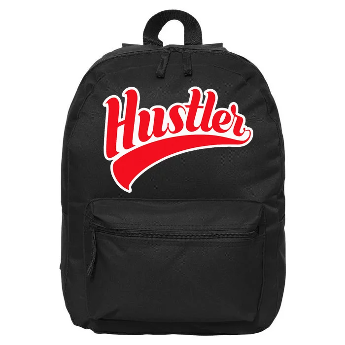 Hustler Red Money Lover Hustling Entrepreneur Hustle 16 in Basic Backpack