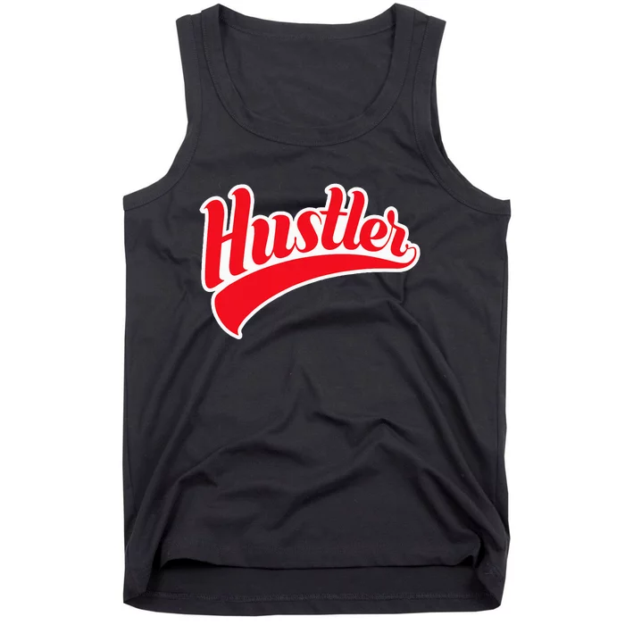 Hustler Red Money Lover Hustling Entrepreneur Hustle Tank Top