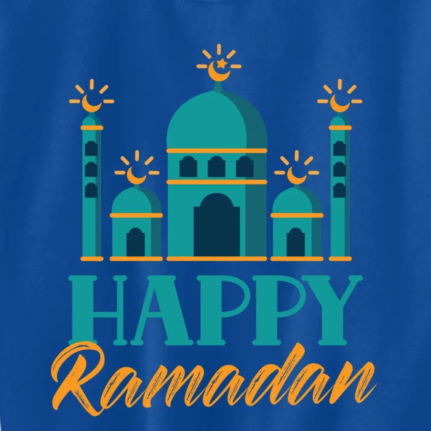 Happy Ramadan Muslim Eid Mubarak Kareem Great Gift Kids Sweatshirt