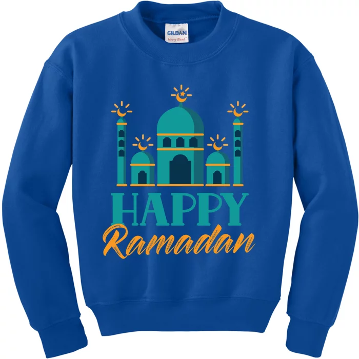 Happy Ramadan Muslim Eid Mubarak Kareem Great Gift Kids Sweatshirt