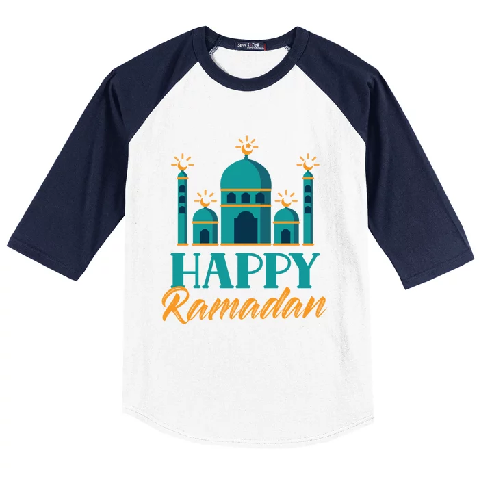 Happy Ramadan Muslim Eid Mubarak Kareem Great Gift Baseball Sleeve Shirt