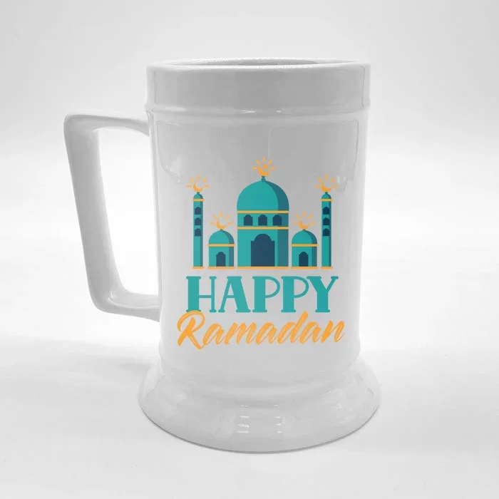 Happy Ramadan Muslim Eid Mubarak Kareem Great Gift Front & Back Beer Stein