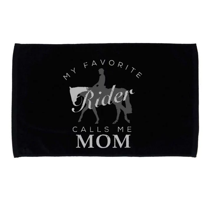 Horse Riding Mom And Son Daughter Microfiber Hand Towel