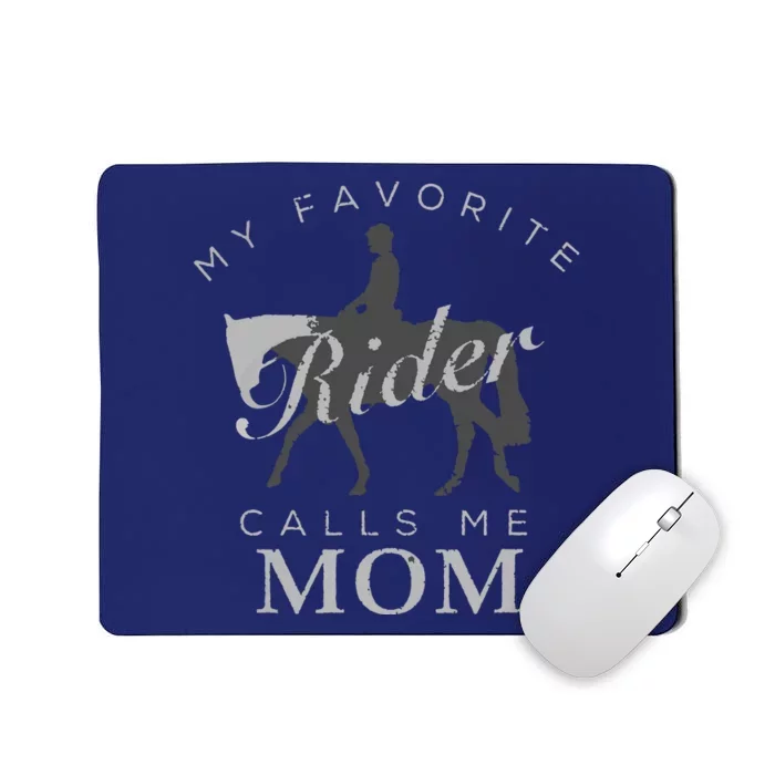 Horse Riding Mom And Son Daughter Mousepad