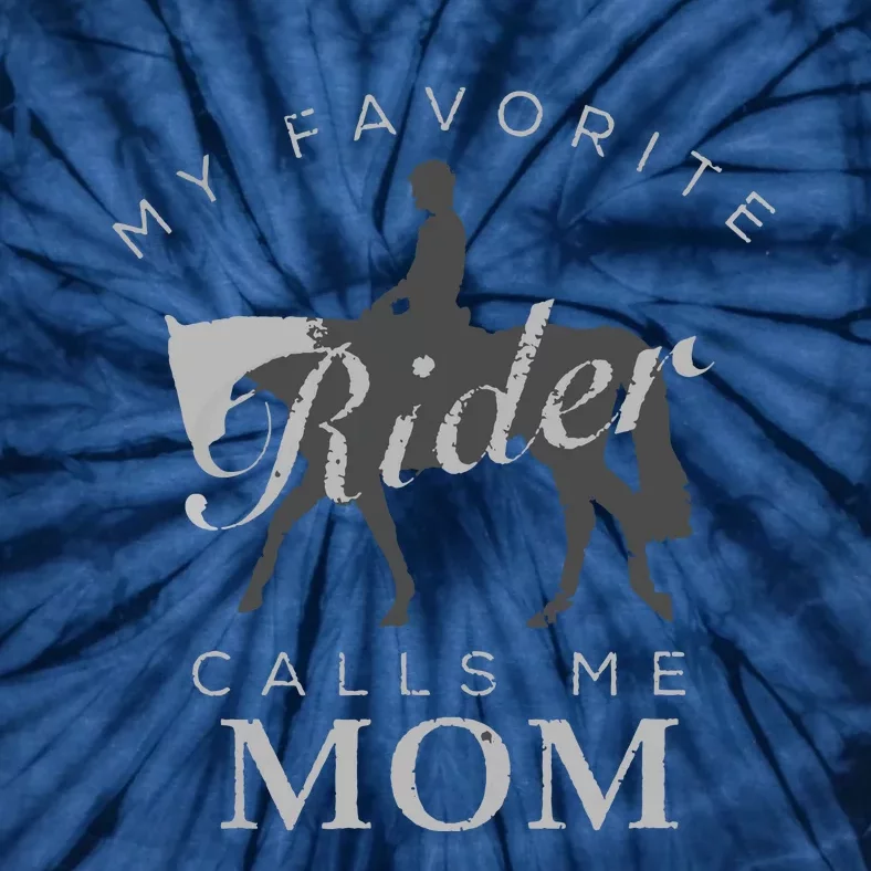 Horse Riding Mom And Son Daughter Tie-Dye T-Shirt