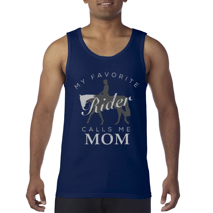 Horse Riding Mom And Son Daughter Tank Top