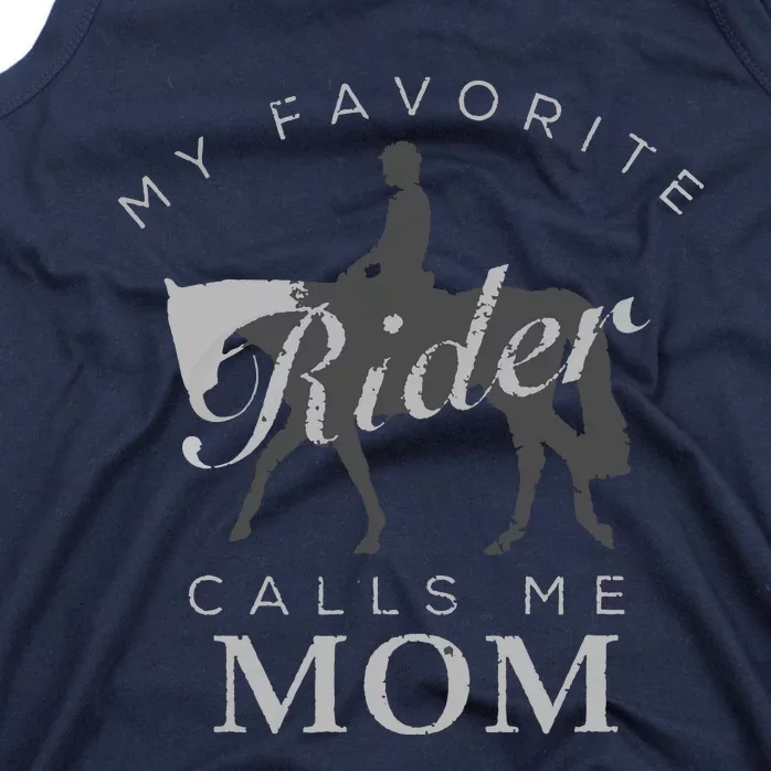 Horse Riding Mom And Son Daughter Tank Top