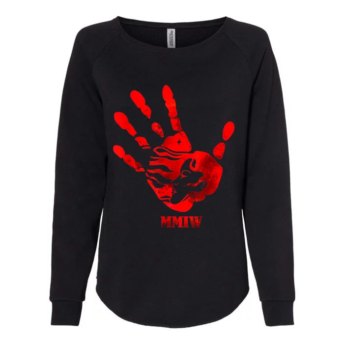 Hand Red MMIW Womens California Wash Sweatshirt