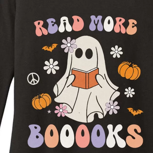 Halloween Read More Books Cute Boo Read A Book Teacher's Day Womens CVC Long Sleeve Shirt