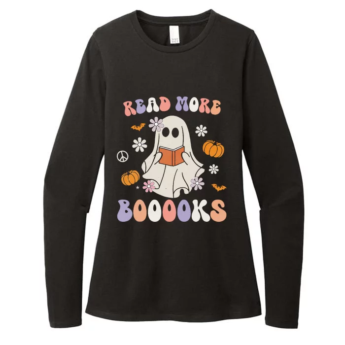 Halloween Read More Books Cute Boo Read A Book Teacher's Day Womens CVC Long Sleeve Shirt