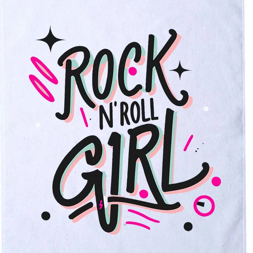 Halloween Rock N Roll Girl Retro Costume Graffiti Platinum Collection Golf Towel