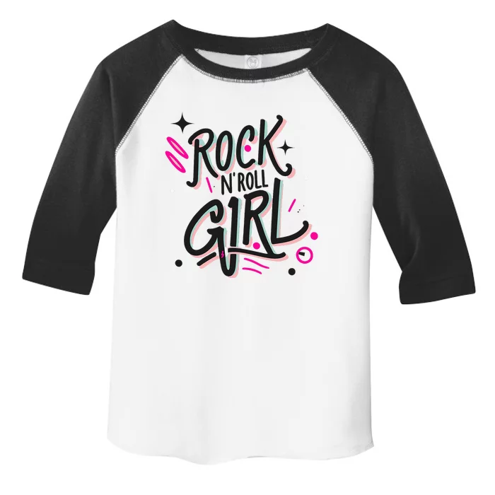 Halloween Rock N Roll Retro Costume Graffiti Toddler Fine Jersey T-Shirt