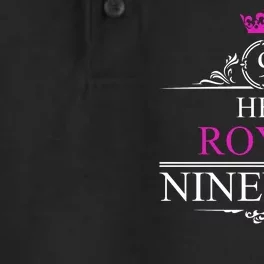 Her Royal Nineness 9th Birthday Nine Year Old Girl Dry Zone Grid Performance Polo