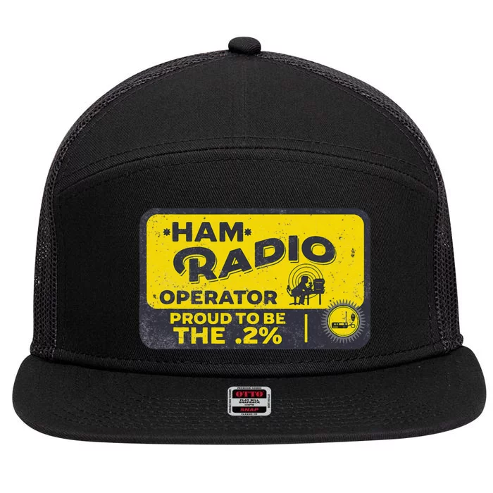 Ham Radio Operator For Signalers And Technicians 7 Panel Mesh Trucker Snapback Hat