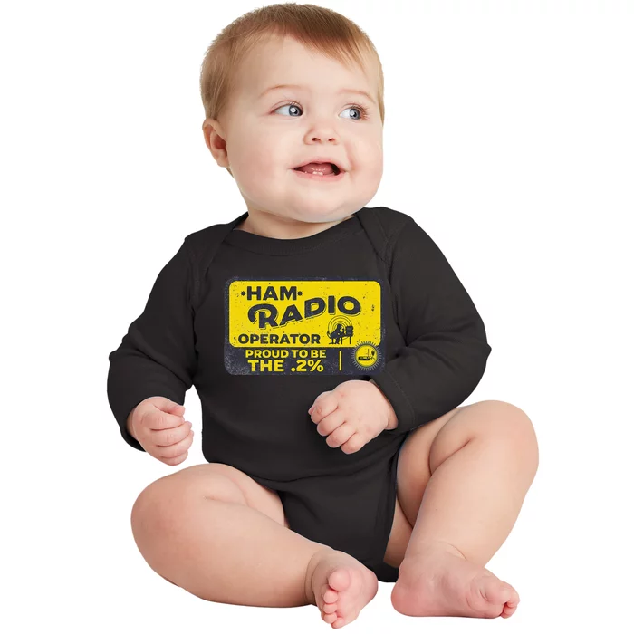 Ham Radio Operator For Signalers And Technicians Baby Long Sleeve Bodysuit