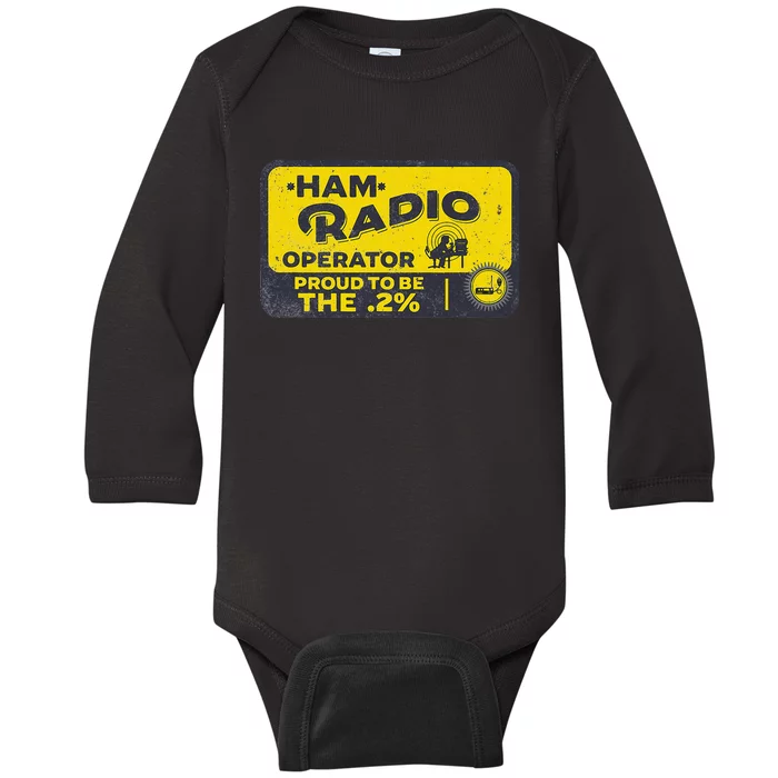 Ham Radio Operator For Signalers And Technicians Baby Long Sleeve Bodysuit